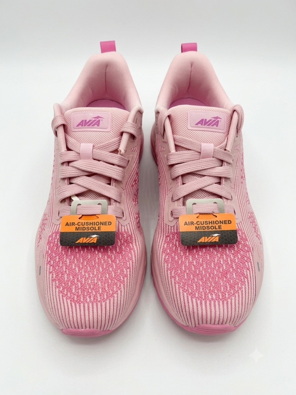 Avia Pink Knit Lace-Up Trainers